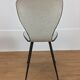 Paire de chaises années 50 skaï et métal