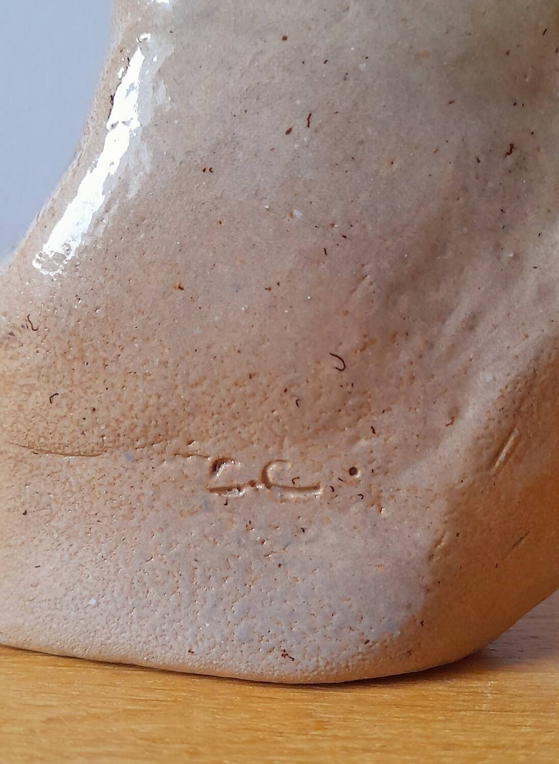 Ceramic owl signed 60s