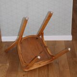 Baumann n°12 black skai chair, light beech