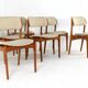 Set of 6 Erik Buch chairs for O.D. Møbler model 49 - Danish design