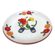1970s glazed ceramic dessert plate