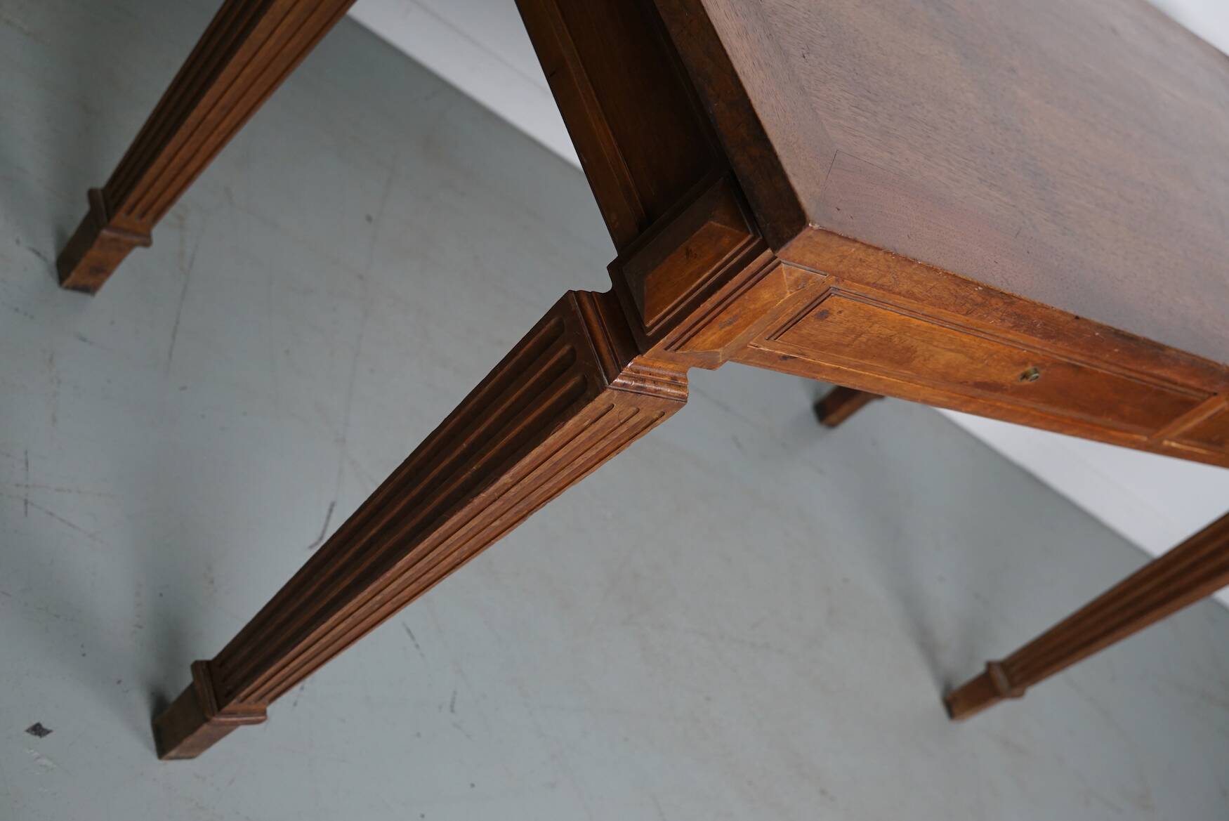 Antique French Louis XVI Walnut Writing Desk / Side Table 1920's