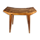 Swedish lacquered pine stool, 1970s