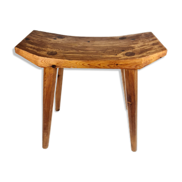 Tabouret suédois en pin laqué, années 1970