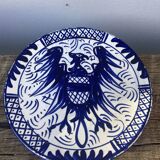 Assiette décorative oiseau bleu