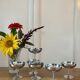 Set of 6 vintage stainless steel dessert bowls