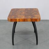 1940 Jindrich Halabala "Spider" Coffee Table in Walnut Finish, Czechoslovak