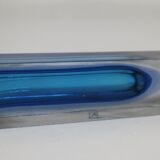 Murano glass blue Sommerso vase