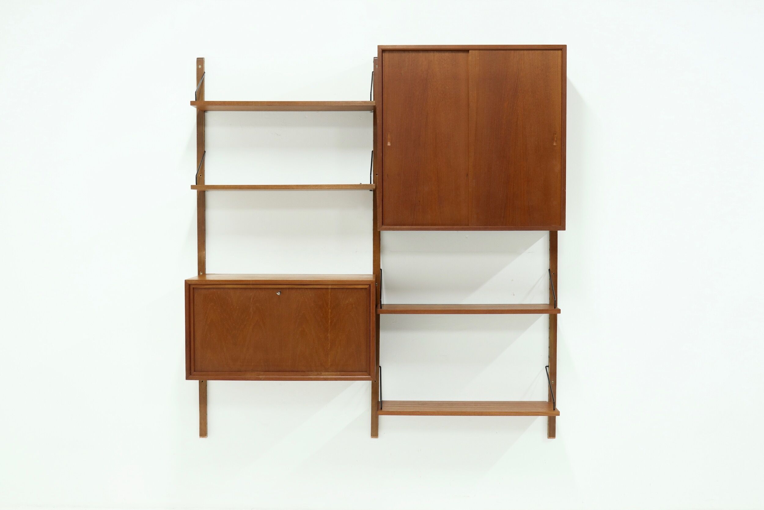 Royal system teak wall unit by Poul Cadovius for Cado Denmark, 1960's