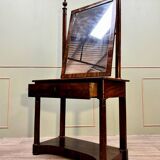 Dressing Table In Flamed Mahogany From The Empire Period 19th Century