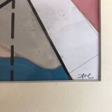 Composition around 1990. Gouache and ink by JM CACERES.