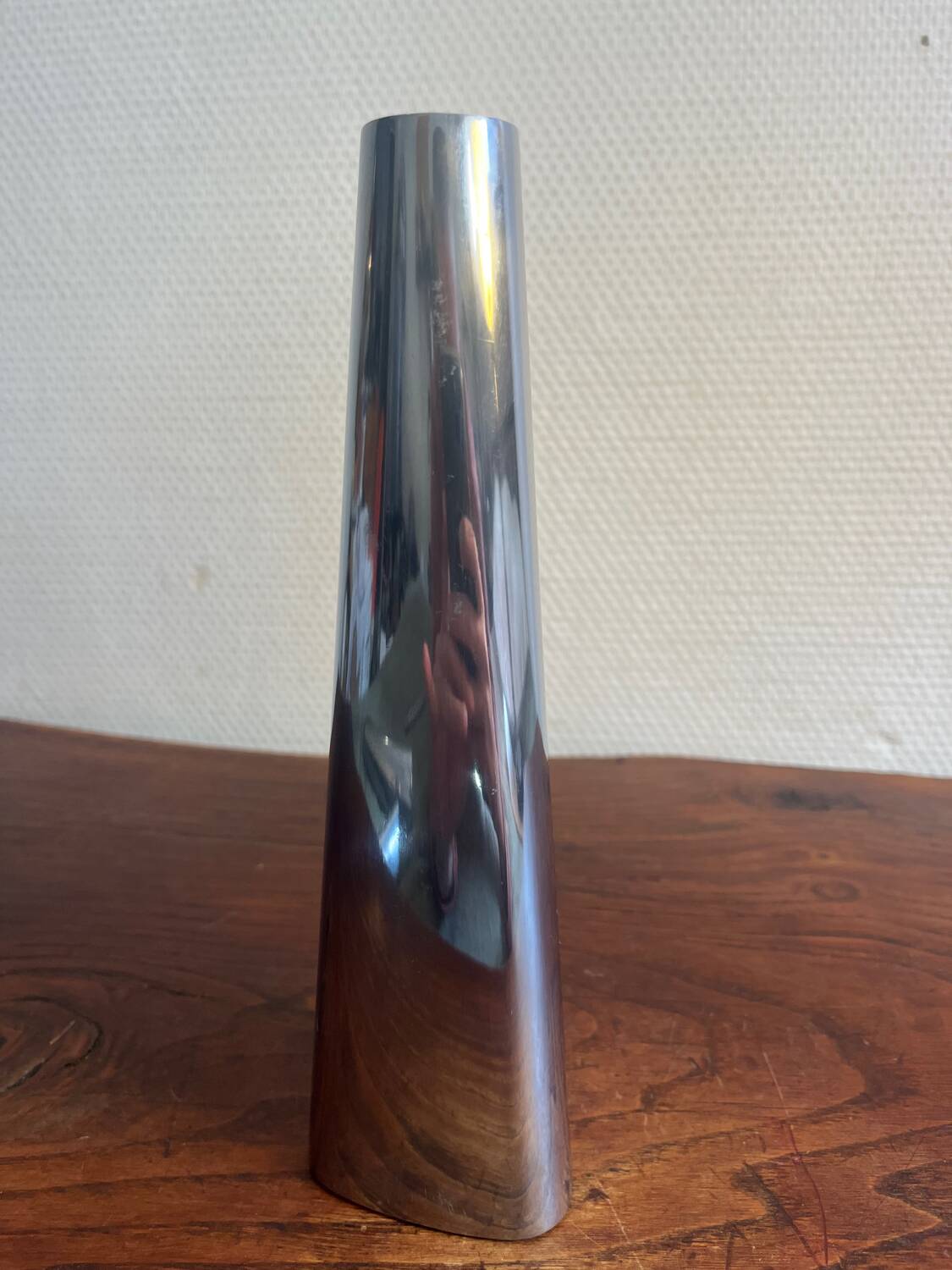 Trio of aluminum candle holders, IKEA 90s