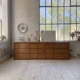 XXL golden oak craft furniture from the 50s