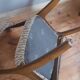 Sled chair by Self - NF14, solid wood and wool fabric, vintage 1960's