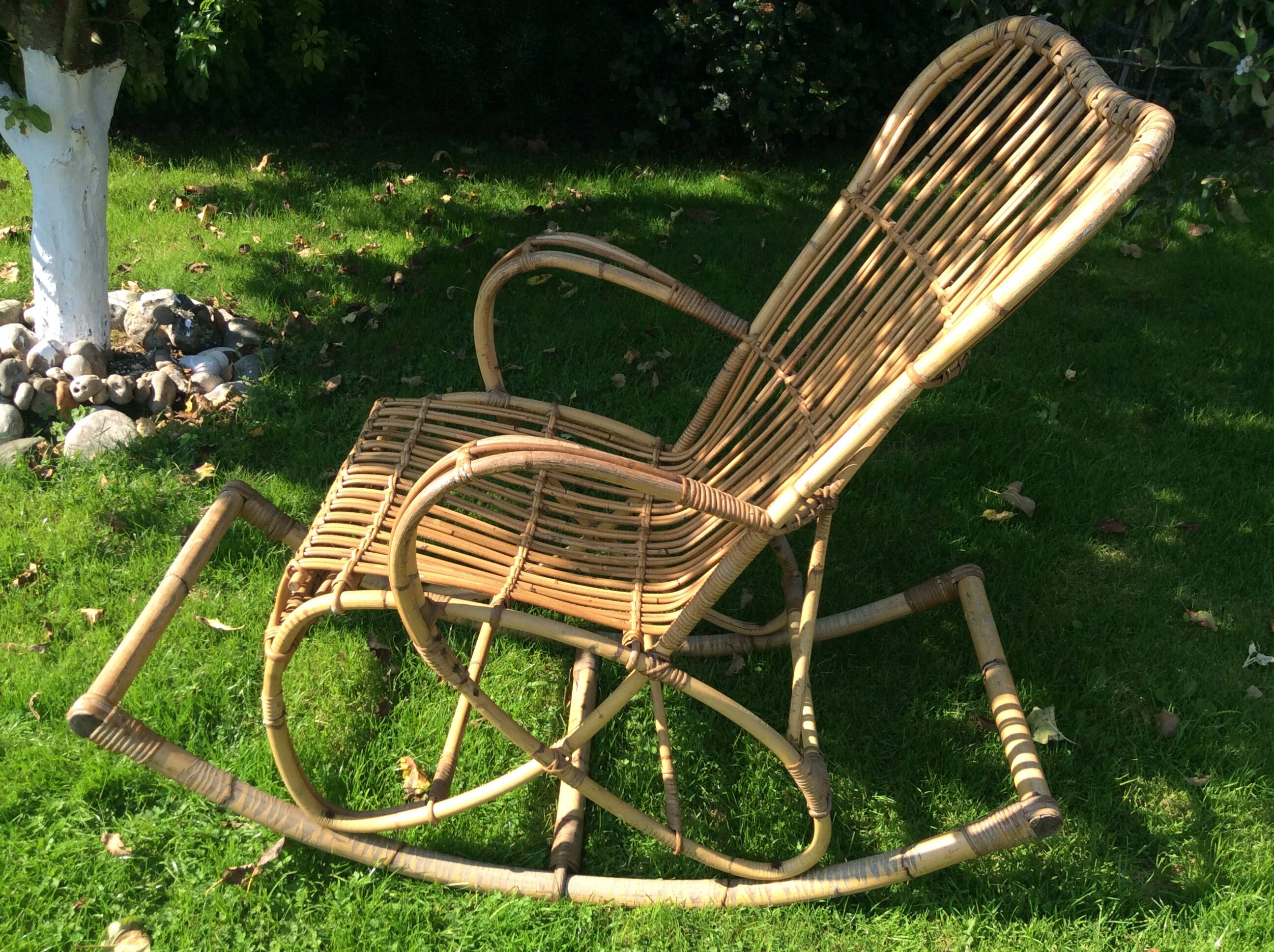 Rattan rocking chair