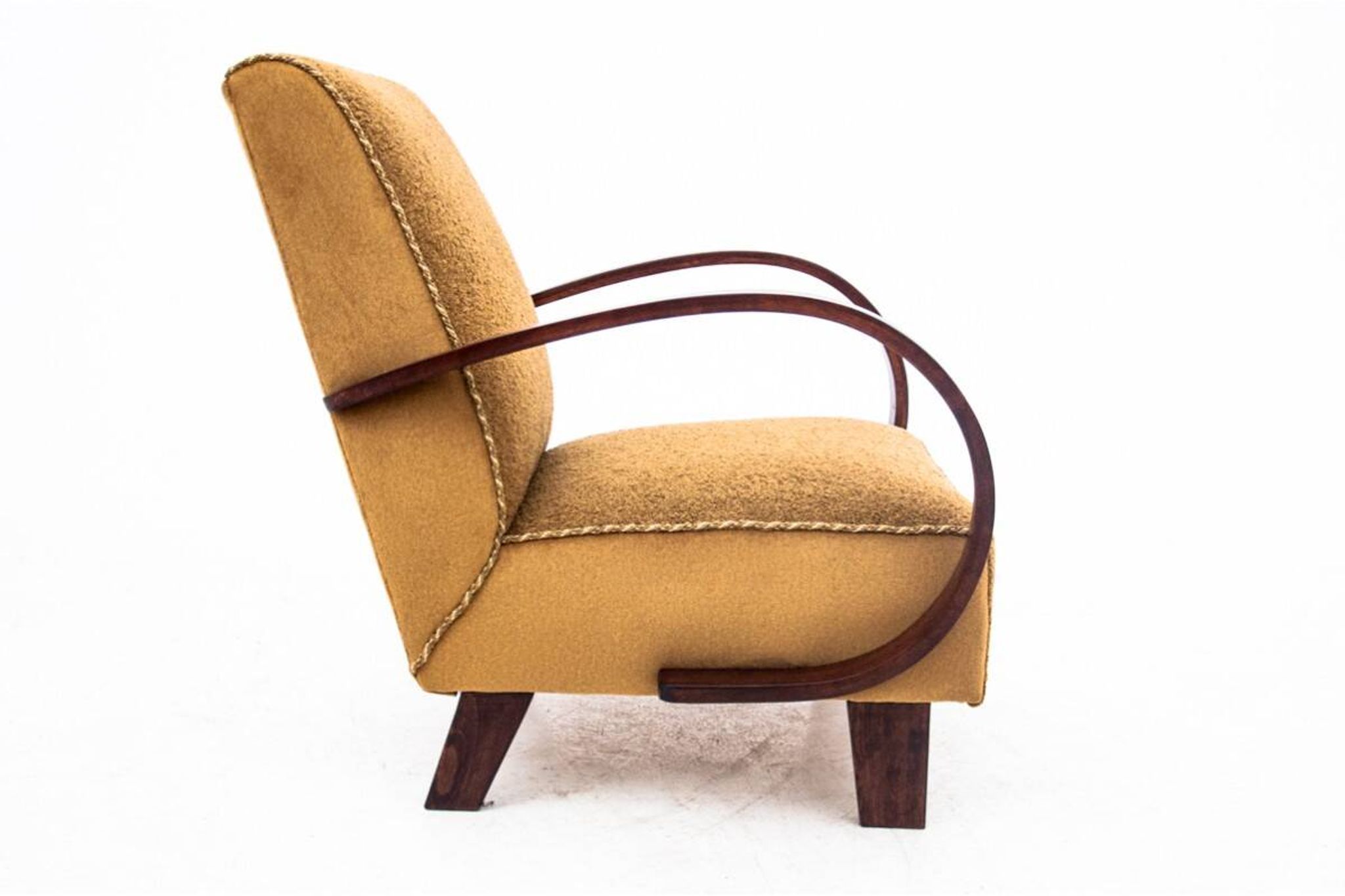 Boucle armchair, designed by J. Halabala, Czechoslovakia, 1930s.