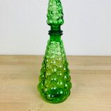 Italian green glass carafe