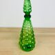 Italian green glass carafe