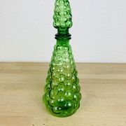 Carafe bouteille italienne verre verte