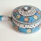 Ceramic pan stoneware lava vulcain - made in france - 60s