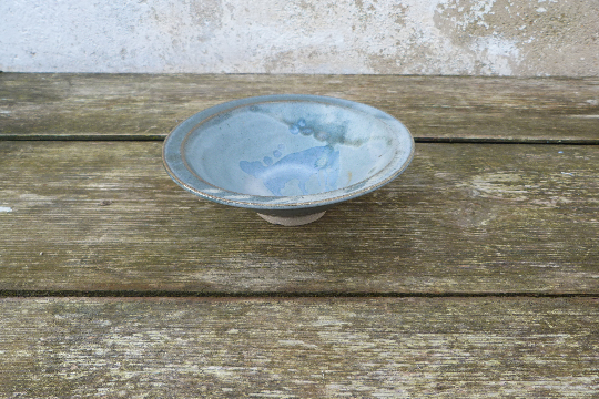 Signed vintage 1970 French cup blue