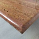 Travertine coffee table red design