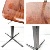 Mid Century Chaise d'école Chaise d'enfant Bois Métal Vintage Rétro Chambre d'enfant Pied Skandi Sca