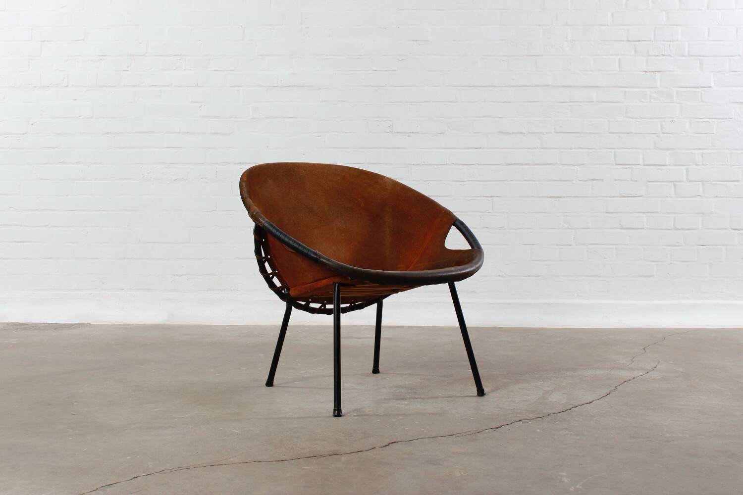 Chaise ballon vintage Lusch Mid Century Design 50er 60er