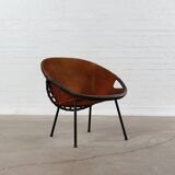 Chaise ballon vintage Lusch Mid Century Design 50er 60er