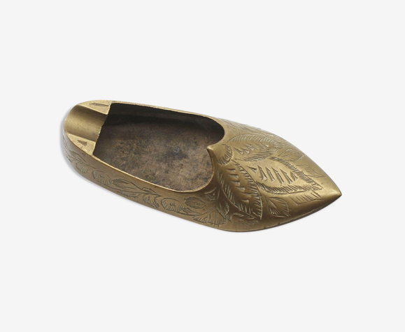 Cendrier babouche marocaine en laiton