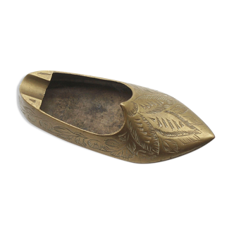 Moroccan brass slipper ashtray