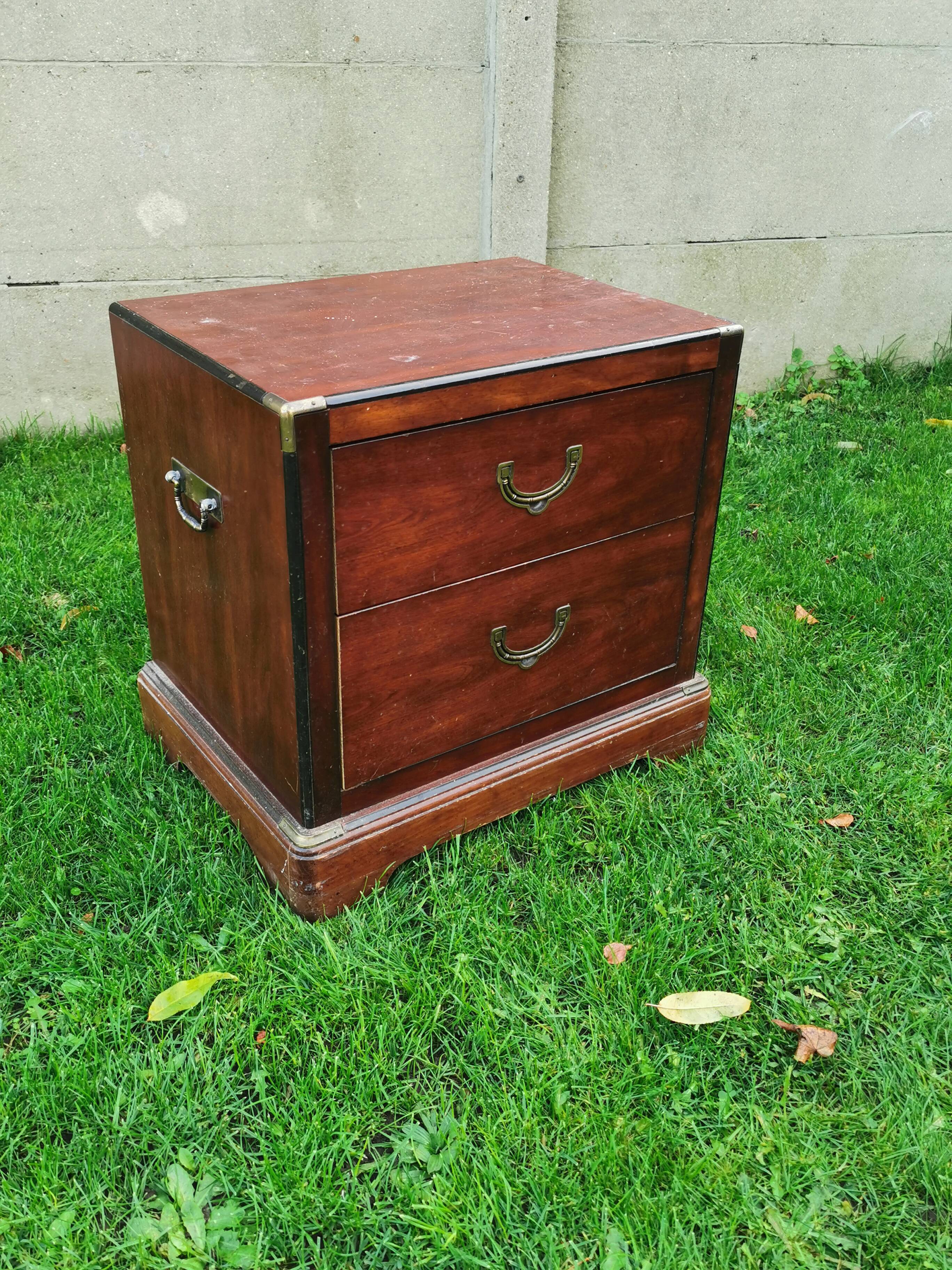 Navy dresser, solid mahogany, National Airy, with handles