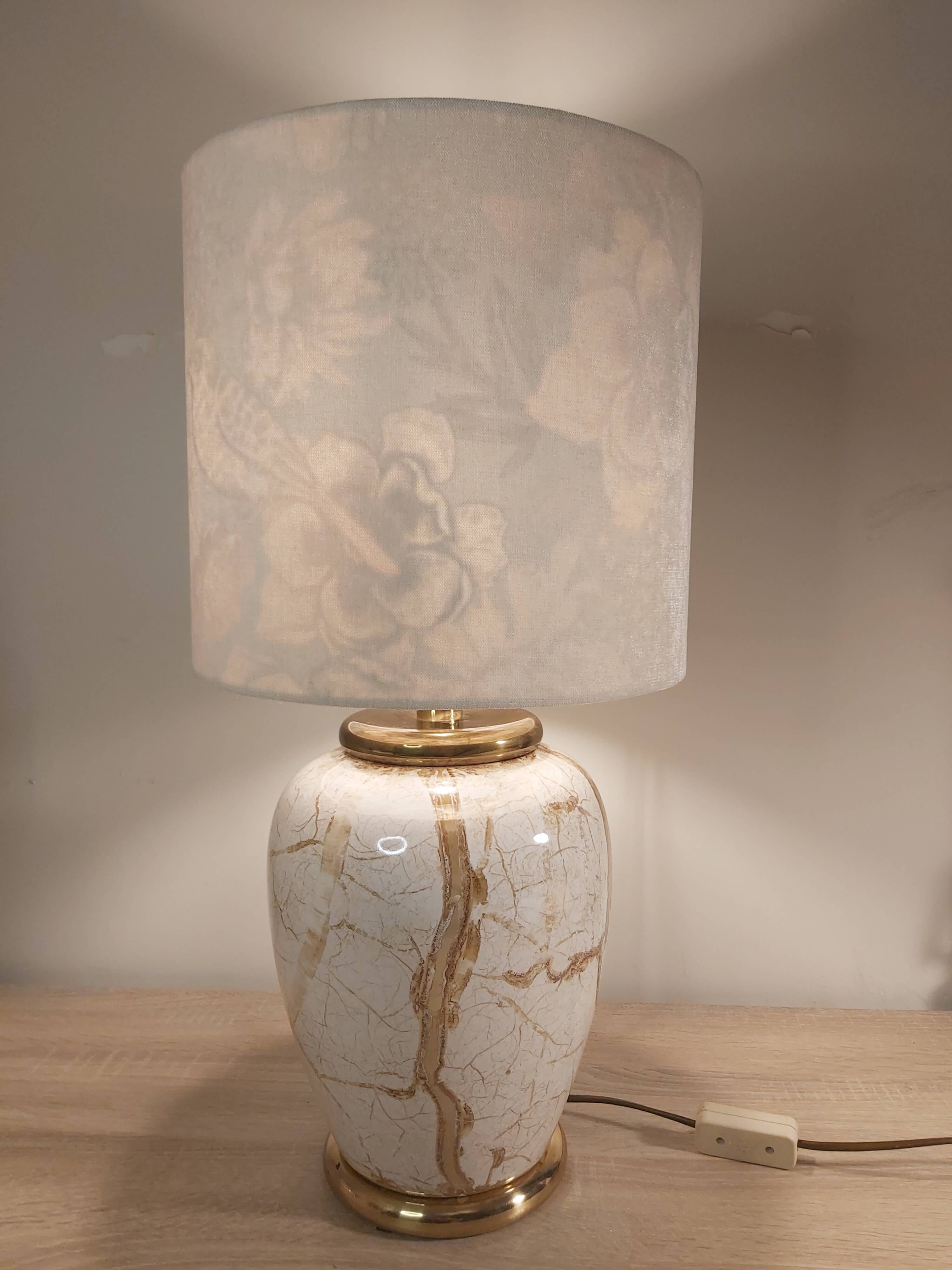 Lampe en céramique, années 1980