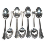 Ercuis set of 7 victoria silver-plated soup table spoons - spatours net