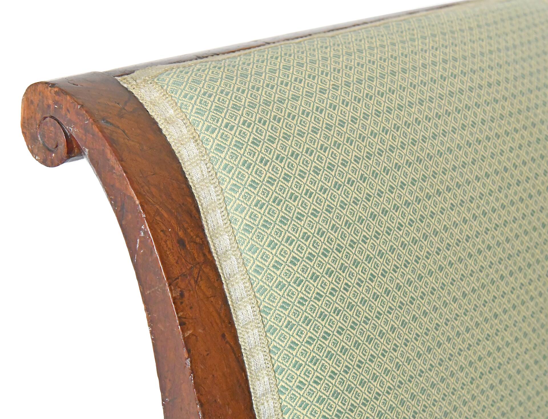 Pair of Restoration period cabriolet armchairs