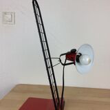 Modular desk lamp, red mesh
