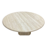 Vintage travertine coffee table from the 70s