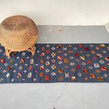 Berber Kilim Hallway Rug VINTAGE Velvet Patterns