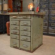 Meuble à tiroirs Militaire en métal 1950