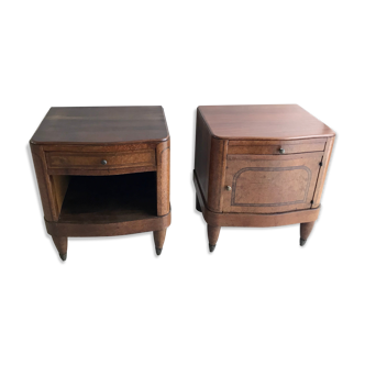 Art Deco bedside pair