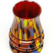 Art Deco Spatterglass vase, glass, Czechoslovakia, 1930s
