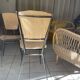 Paire de chaises en Formica effet bois