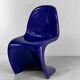 Chaise violette Verner Panton Herman Miller Fehlbaum 1971