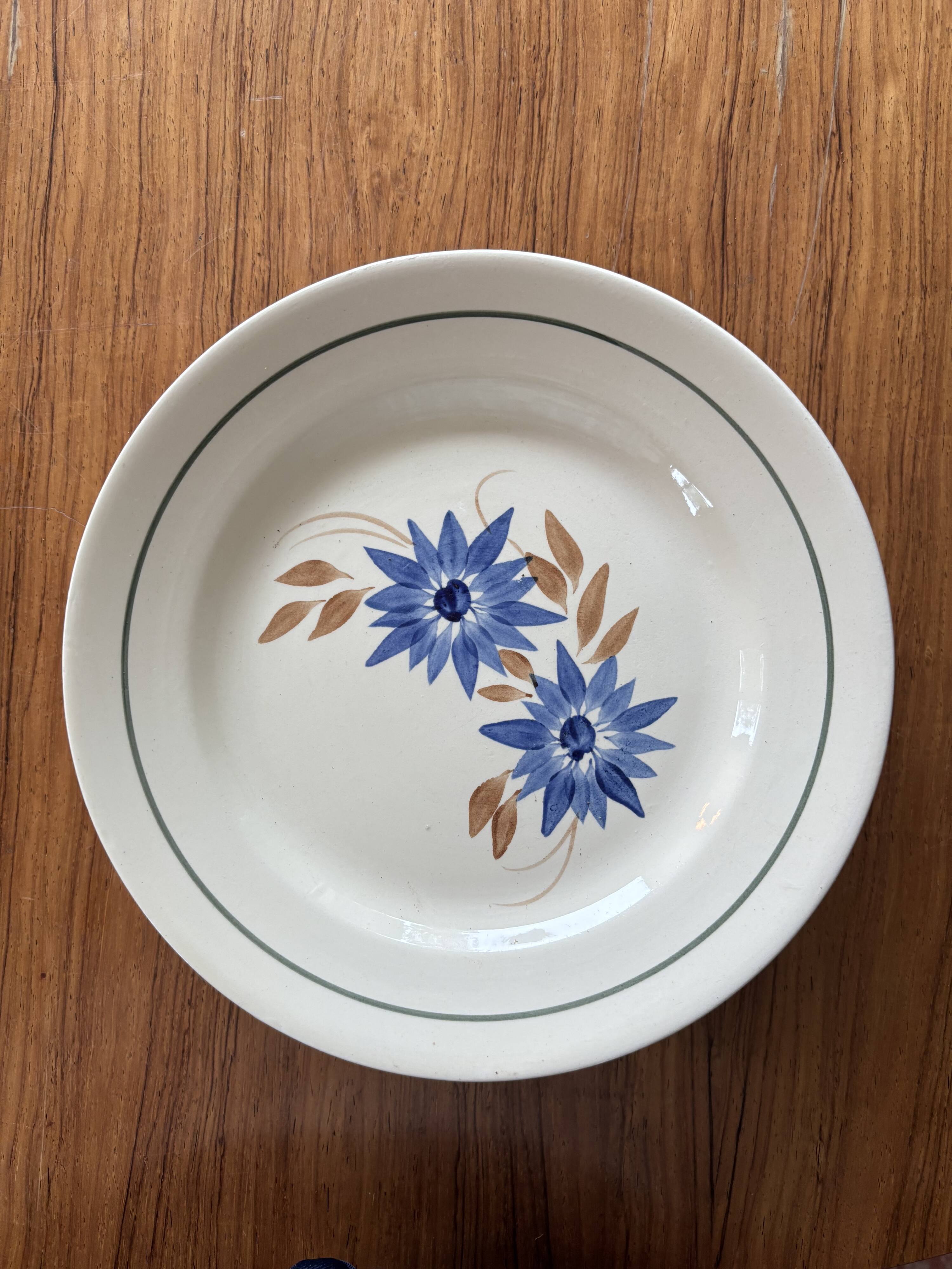 HBCM Terre de fer 1930 dinner plates