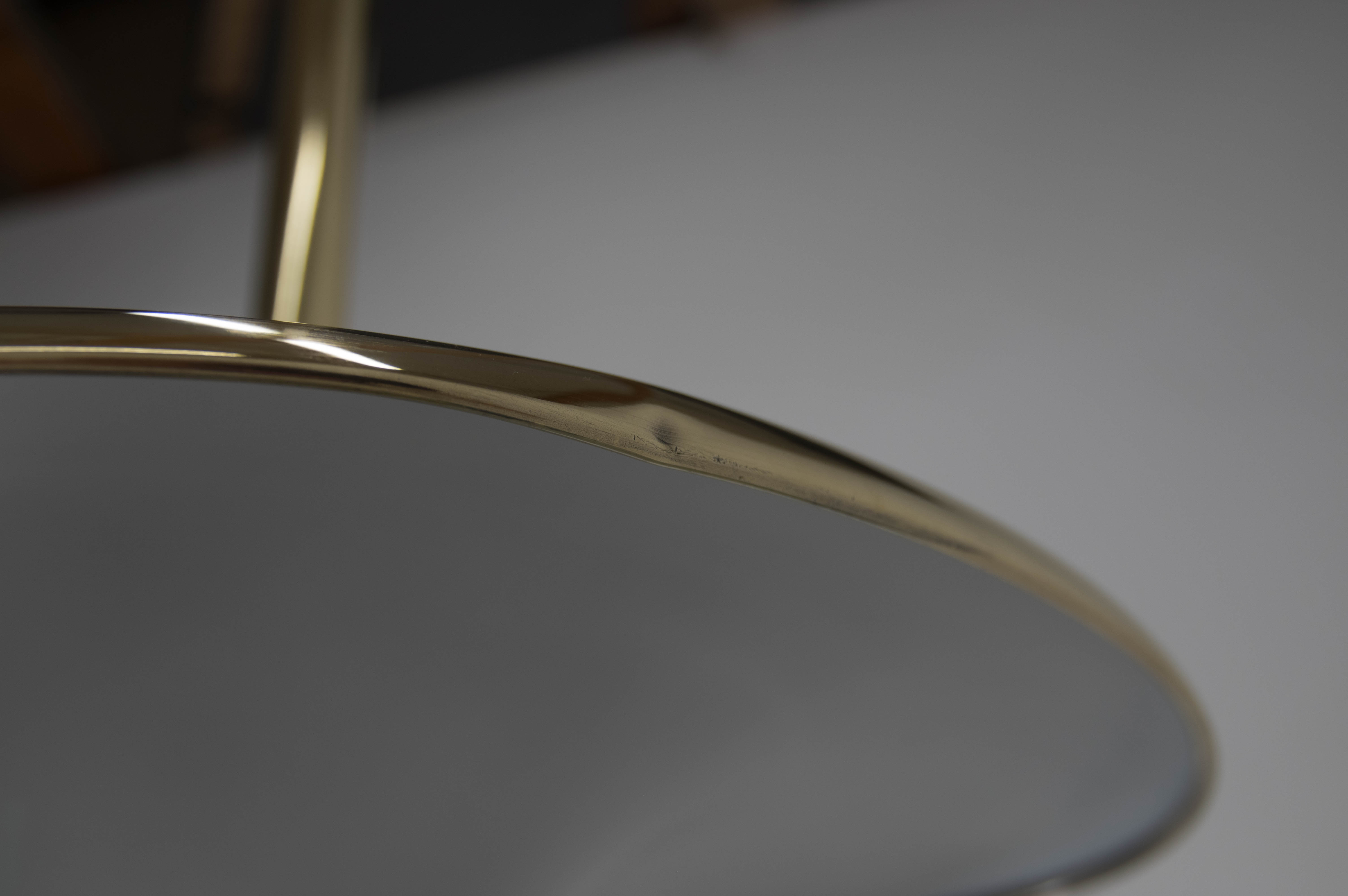 Brass Bauhaus chandelier by Franta Anyz, 1920s, restored