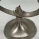 Vintage sculptural candelabrum with two lights in the shape of a bird.