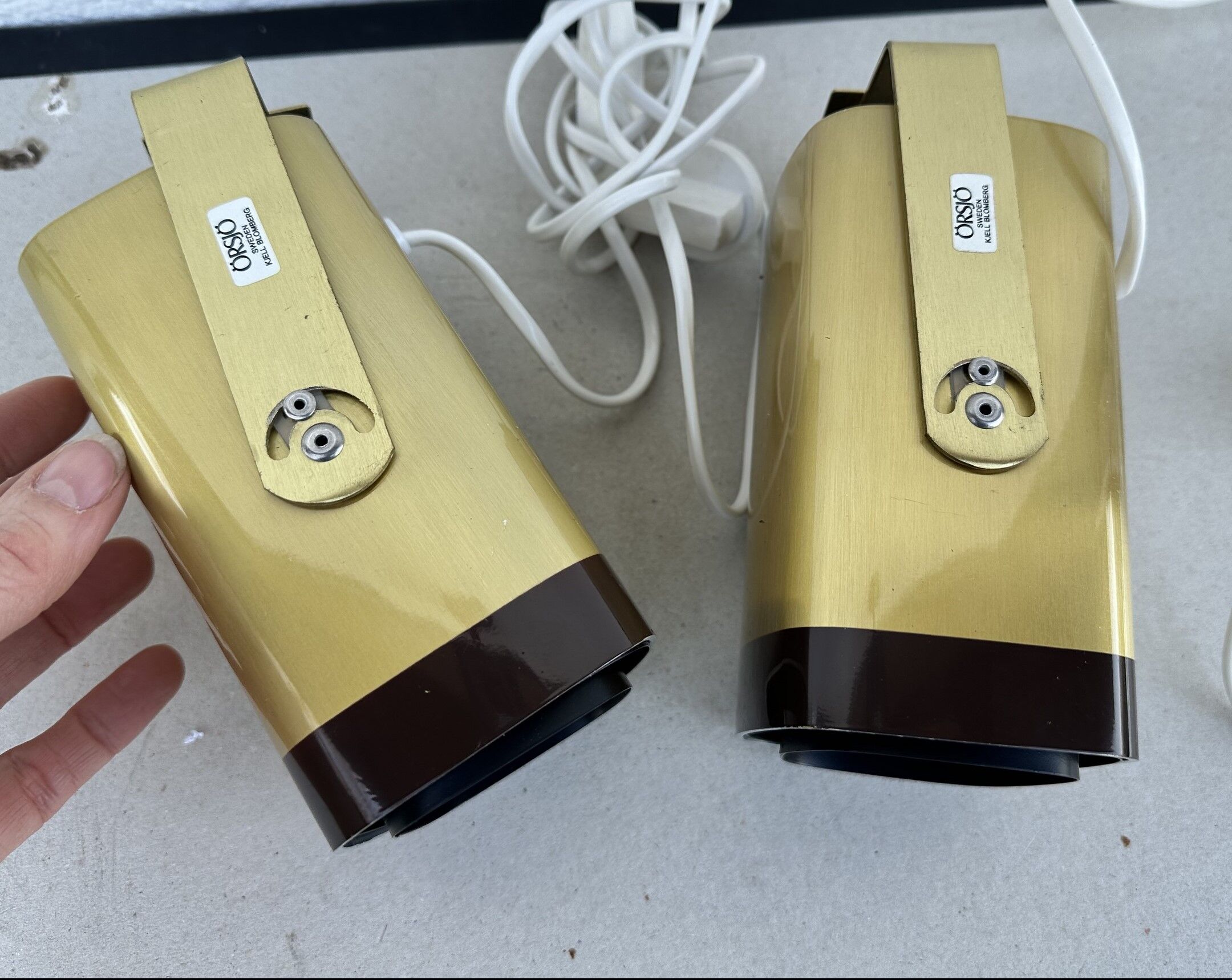 Pair of wall lamps Kjell Blomberg