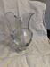 Crystal water jug by Saint-Louis signed – antique engraved service
