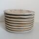 8 snail plates sandstone from the marsh France