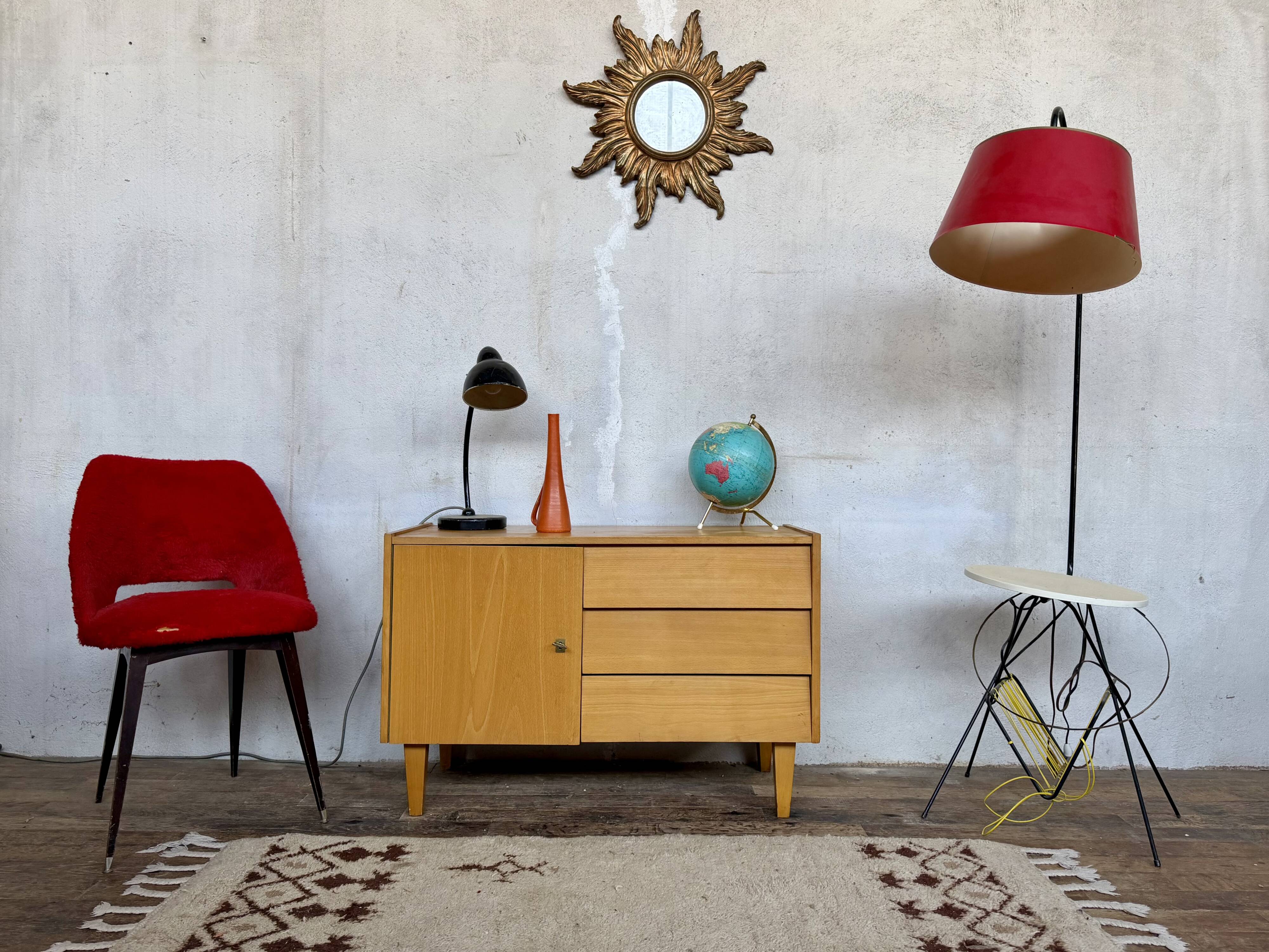 Enfilade meuble tv vintage look scandinave